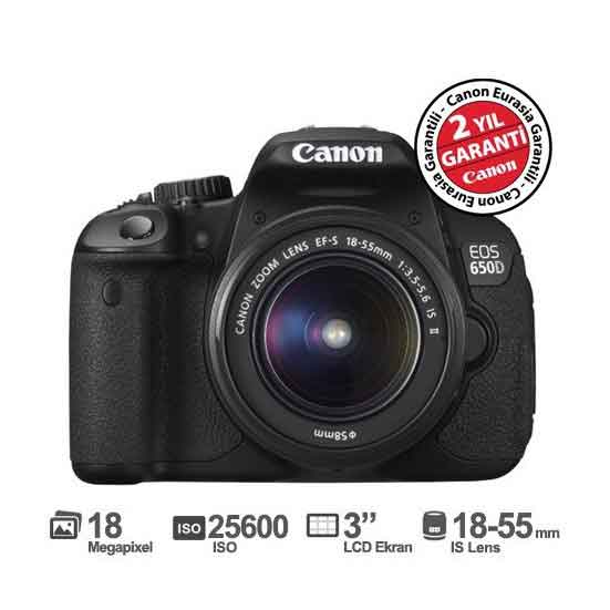 Canon EOS 650D 18-55MM IS II 18MP Fotoğraf Makinesi Kullanıcı Yorumları