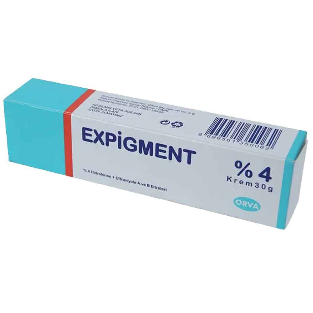 Expigment hidrokinon 4% krem cilt beyazlatma cilt aydınlatıcı 3