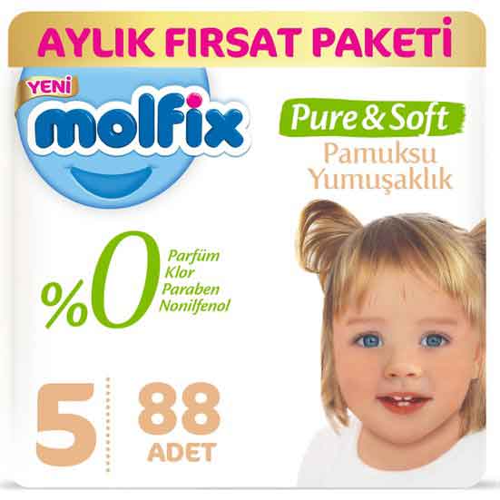 Molfix Pure & Soft 5 Beden Junior Bebek Bezi Kullanıcı Yorumları